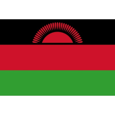 Malawi vlajka - 30 x 45 cm - tunel, karabina