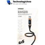 Topomax Type C/C 100W с оплетка 1м (TC-302CC)