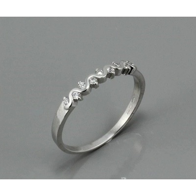 Zlatnictví U Kostela dámský prsten se zirkonem v bílém zlatě 1138