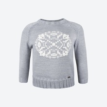 Kama 1014 dětský Merino svetr šedý