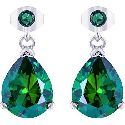 Preciosa Strieborné náušnice so zirkónmi Green Tree of Life 5221 66