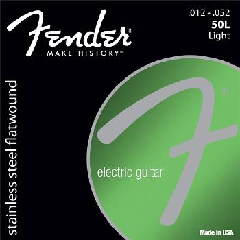 Fender 50 L Stainless Steel Flatwound Ball End Set Струни за електрическа китара (0730050403)