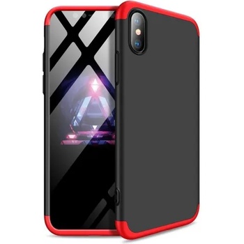 Image 1 of Apple Калъф твърд кейс 360 за iPhone XS / iPhone X черно-червен