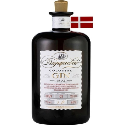 Tranquebar 400th Anniversary Gin 45% 0,7 l (holá láhev)
