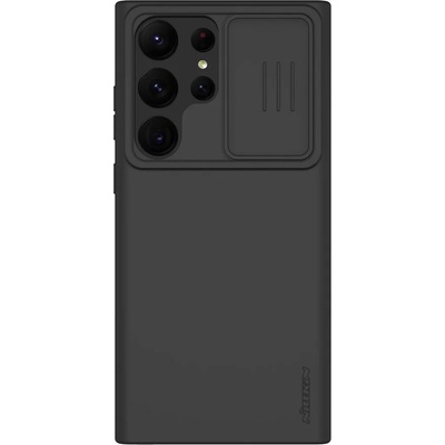 Nillkin CamShield Silky Silicone Case - силиконов (TPU) калъф за Samsung Galaxy S23 Ultra (черен)