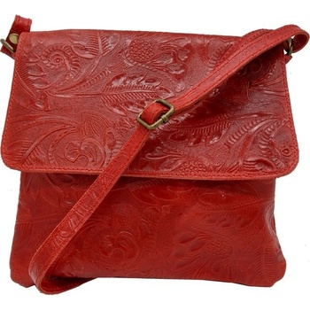 Donatella dámská kožená kabelka 12319 červená