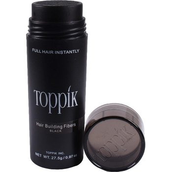 Toppik Hair Building Fibers Zahušťovací vlákna na vlasy a vousy Černá 27 g