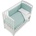ITALBABY B. side white Кошара+матрак+сет 4ч. stelline mint (070.0920-002)