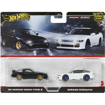 Mattel Hot Wheels Premium Car Culture 96 Nissan 180SX Type X and Nissan Sileighty