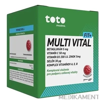 TOTO MULTI VITAL+ želatínové bonbóny 60 ks