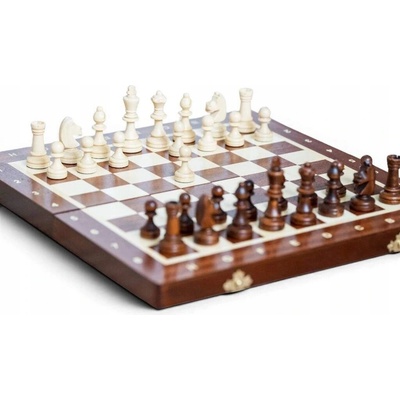 MAGNETICKÉ ŠACHY VELKÉ intarzované (35x35cm) Sunrise Chess & Games