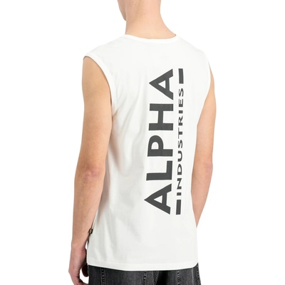 Alpha Industries pánske tielko Backprint Tank white