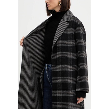 TWINSET Вълнено палто с две лица Twinset в черно 252TP2080 (252TP2080)