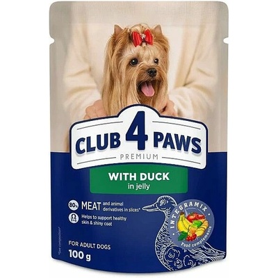 Club4Paws DOG Adult Mini Duck in Jelly 100 g