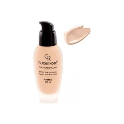 Golden rose Make-up SATIN smoothing SPF15 dlouhotrvající sklo-pumpa 29 34 ml