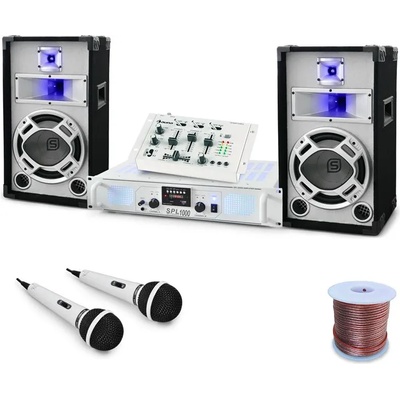 Electronic-Star DJ PA комплект „Polar fox с мощност 1500 W, миксажен пулт, усилвател (PL4821-4832) (PL4821-4832)