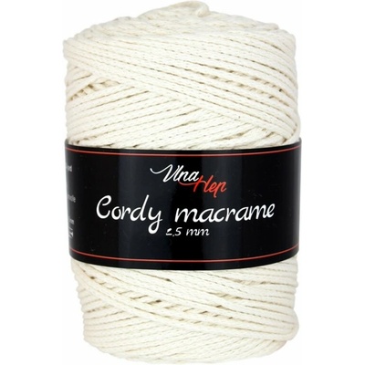 VLNA HEP Cordy 2,5 mm macrame Barva: Cordy 2,5 mm macrame 8171