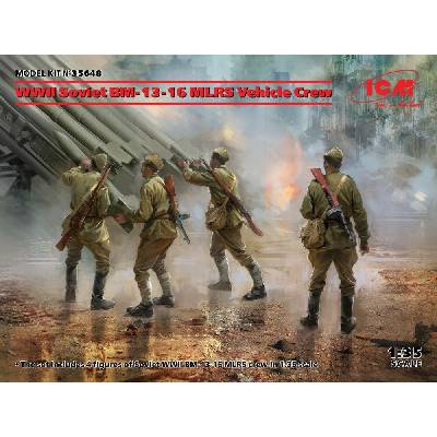 ICM Soviet WWII BM 13 16 MLRS Vehicle Crew 1:35