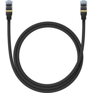Baseus Мрежов кабел Baseus RJ45, Cat. 7, 10Gbps, 1 м B0013320B111-01 - черен (B0013320B111-01_VZ)