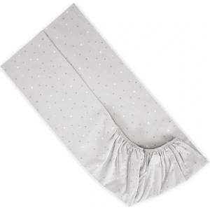 Lorelli Чаршаф с ластик Lorelli - 70 х 140 + 15 cm, сиво небе (20051342602) - ozone