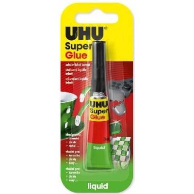 UHU Super Glue Vysoce kvalitní tekuté kyanoakrylátové lepidlo 3 g