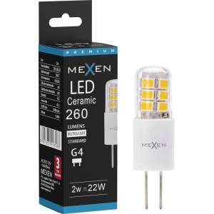 Mexen Oris LED крушка G4, 2W, неутрална - 4000K, 260 lm - L115-G4-0240-02 (L115-G4-0240-02)