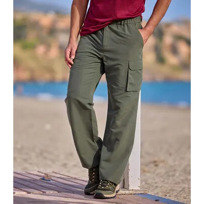 Atlas For Men zateplené turistické nohavice zelená
