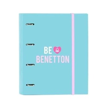 Benetton Папка с пръстени Benetton Unique Розов цвят тюркоаз 27 x 32 x 3.5 cm