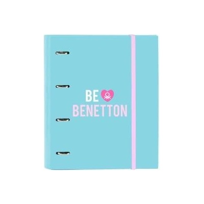 Benetton Папка с пръстени Benetton Unique Розов цвят тюркоаз 27 x 32 x 3.5 cm