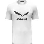 Salewa Мъжка спортна тениска Salewa Solidlogo Dry T-Shirt Sport shirt - White - размер 52 (216-2734-0415)