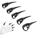 King Gear Kink Gear - фетиш нокти на вълк - черни