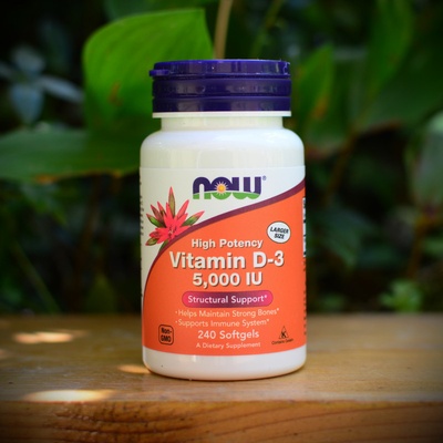 Now Foods Vitamin D-3 5000 IU 240 kapsúl