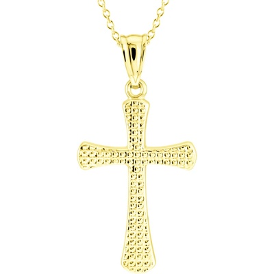 Gemmax Zlatý řetízek s křížem GUSYN-01017-36261