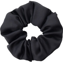 MURU Veľká Saténová Scrunchie gumička - Čierna Matná