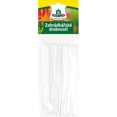 Jmenovka zapich Rosteto SL 140 bílá 12,5x10x1,7 cm (sada 15ks) rovná
