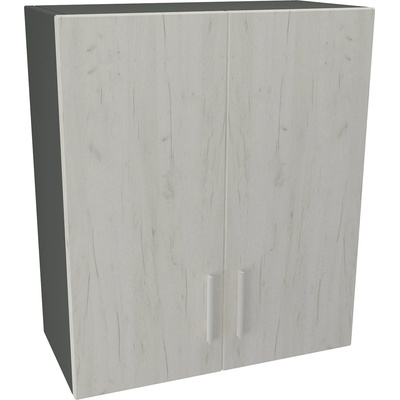 DST Кухненски модул MK-4 dst, 700/600/300, антрацит + бял дъб