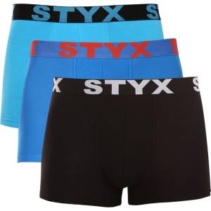 Styx Комплект от три - мъжки боксерки Styx спортни ластични многоцветни Styx | Cheren Sin Mnogotsveten | МЪЖЕ | S