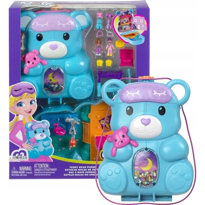 Mattel Polly Pocket Sleepover Teddy Bear Bag