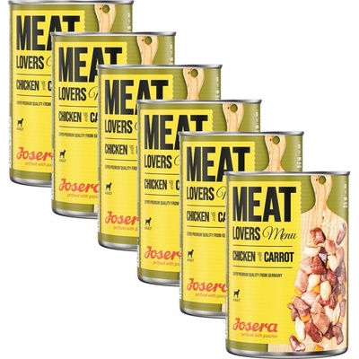 Josera Dog Meat Lovers Menu Chicken with Carrot 6 x 800 g