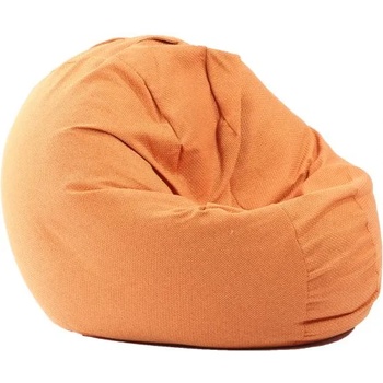 Pufrelax Пуф 330л. , Relaxo XL - Terracotta Orange, Перящ се калъф, Пълнеж от полистиролни перли, Гама Premium