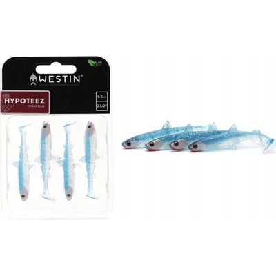 Westin Hypoteez Shadtail Atomic Blue 6,5 cm 2 g 4 ks