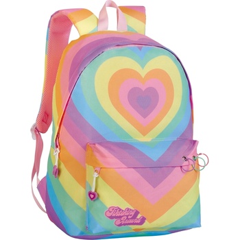 Unkeeper Ученическа раница Unkeeper - Tiktoking Around, Дъга (DKT64838)