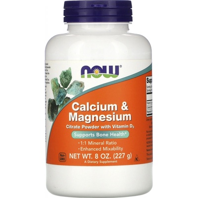 Now Foods Calcium & Magnesium Powder 227 g