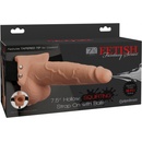 Pipedream Fetish Fantasy 7.5" Hollow Squirting Strap On with Balls
