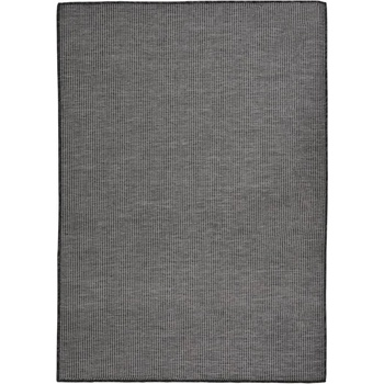 Image 1 of vidaXL Градински плоскотъкан килим, 140x200 см, сив (340775)