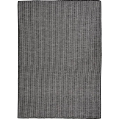 vidaXL Градински плоскотъкан килим, 140x200 см, сив (340775)