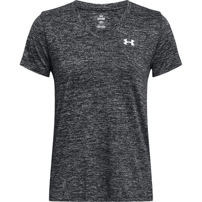 Under Armour Tech Twist V-Neck Short Sleeve Womens - Black