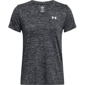 Under Armour Tech Twist V-Neck Short Sleeve Womens - Black