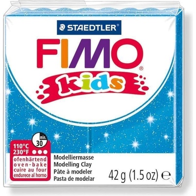 FIMO KIDS Modelovací hmota 42g modrá se třpytkami