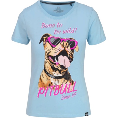 PitBull West Coast dámske tričko Sunglasses light blue modrá